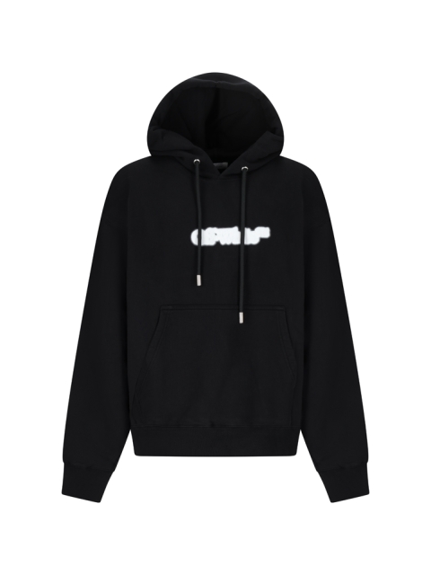 SPRAY ARROW SKATE HOODIE BLACK - WHITE
