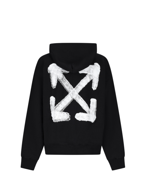 SPRAY ARROW SKATE HOODIE BLACK - WHITE