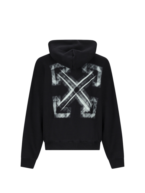 VIBE ARROW SKATE HOODIE BLACK - AQUA GLA