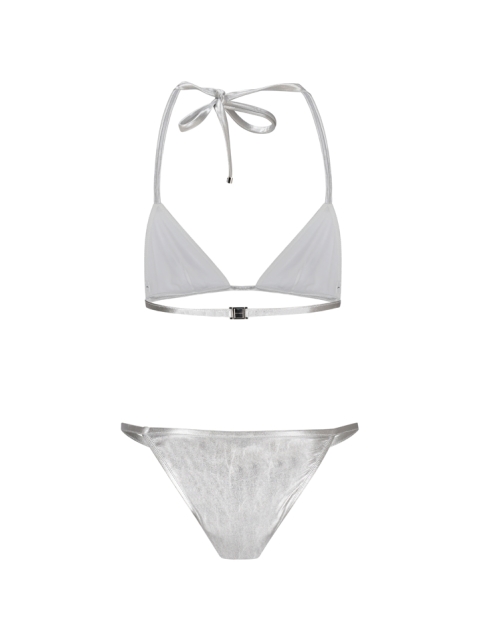 METALLIC HALTERNECK BIKINI