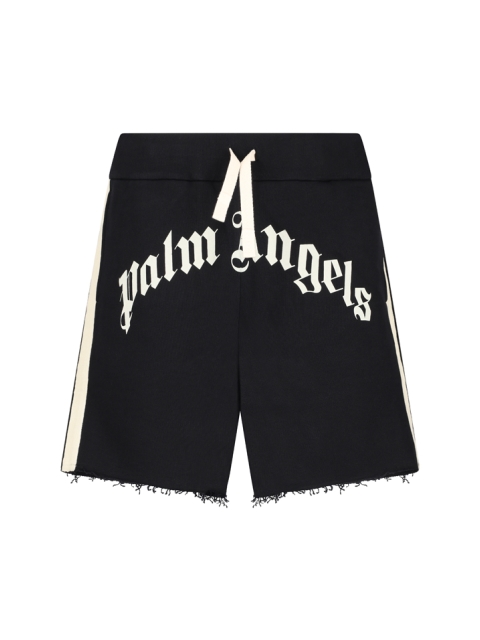 CURVED LOGO TRACK SWEATSHORTS
