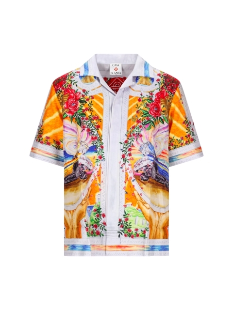 SHORT SLEEVE CUBAN COLLAR SHIRT