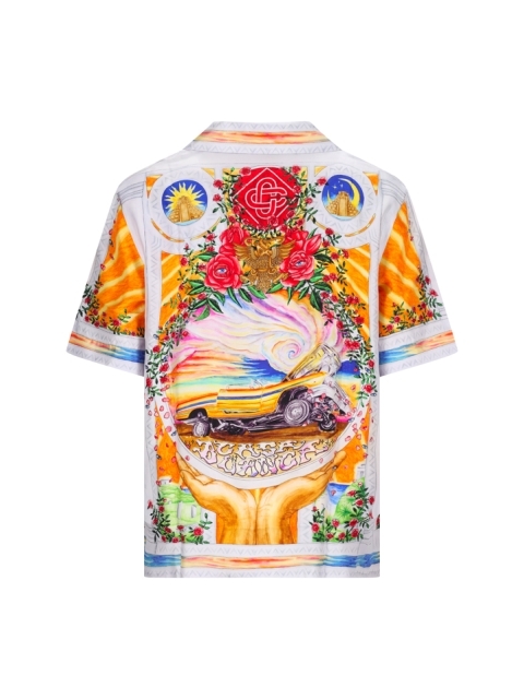 SHORT SLEEVE CUBAN COLLAR SHIRT
