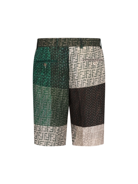 SHORTS LINEN FF PATCHWORK
