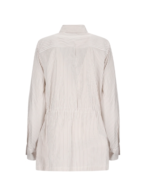 BLOUSON STRIPY COTTON SILK