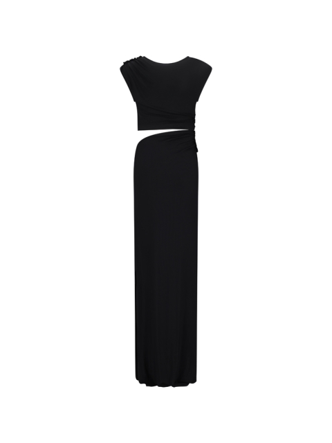CUT OUT SLEEVELESS LONG DRESS