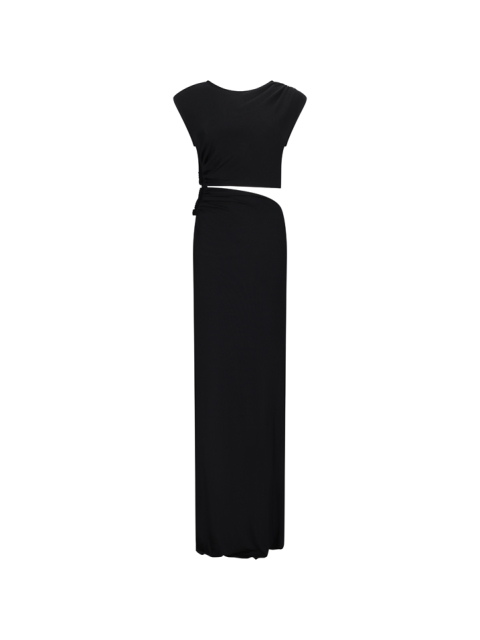 CUT OUT SLEEVELESS LONG DRESS