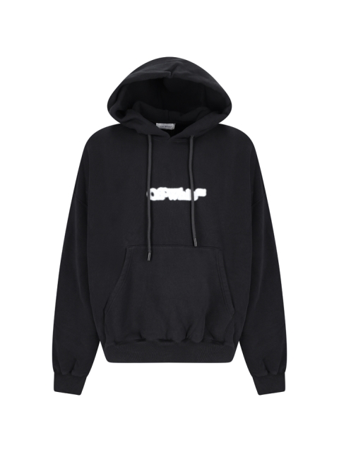 BLURR BOOK OVER HOODIE BLACK WHITE
