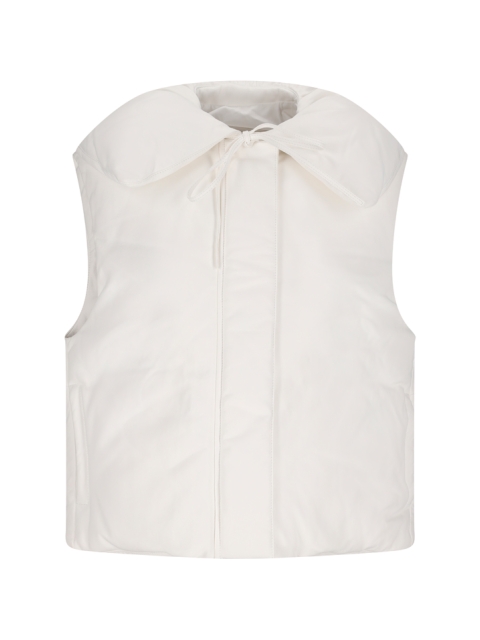 GILET IMBOTTITO IN PELLE