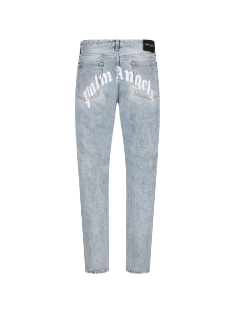 CURVED LOGO BACK 5 POCKETS JEANS