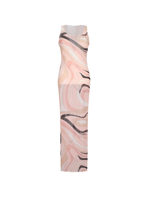 ABITO MARMO ALL OVER TRIFOGLIO TULLE
