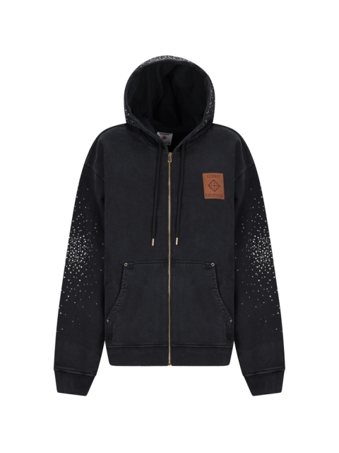 LA PREMONITION HOTFIX PRINTED ZIP HOODIE