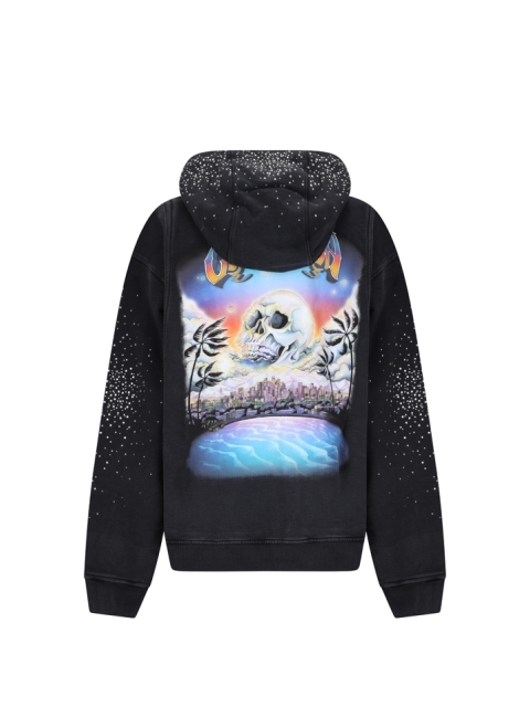 LA PREMONITION HOTFIX PRINTED ZIP HOODIE
