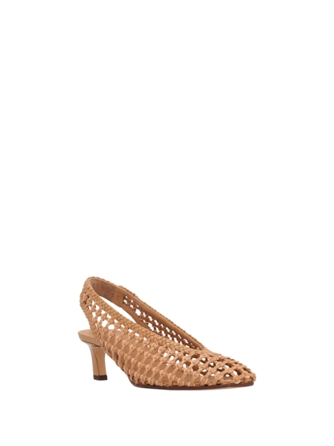SLINGBACK INTRECCIO PELLE