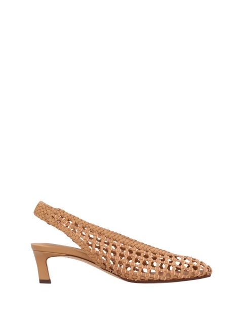 SLINGBACK INTRECCIO PELLE