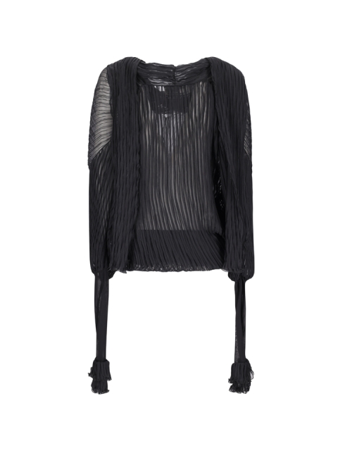 4C135A CHIFF PLISSE' BLOUSE